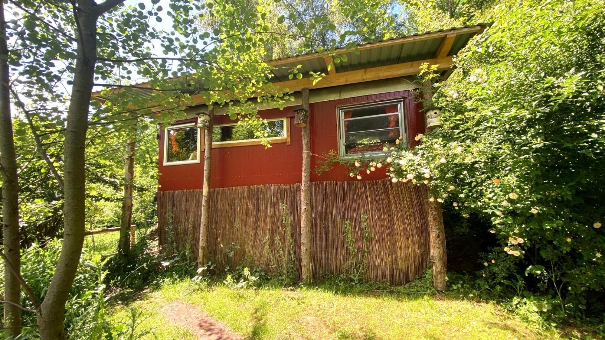 Kuscheliger Zirkuswagen Im Wildgarten 维岑豪森 外观 照片